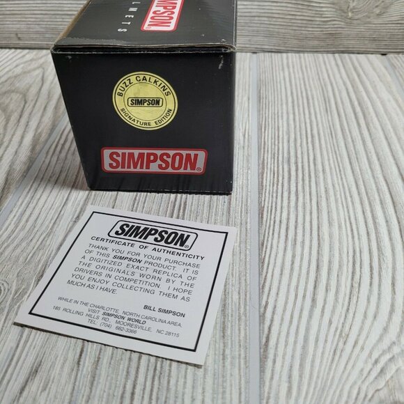 Buzz Calkins 412 Simpson Helmets Indy Racing League Collectible Mini Helmet - Picture 9 of 9